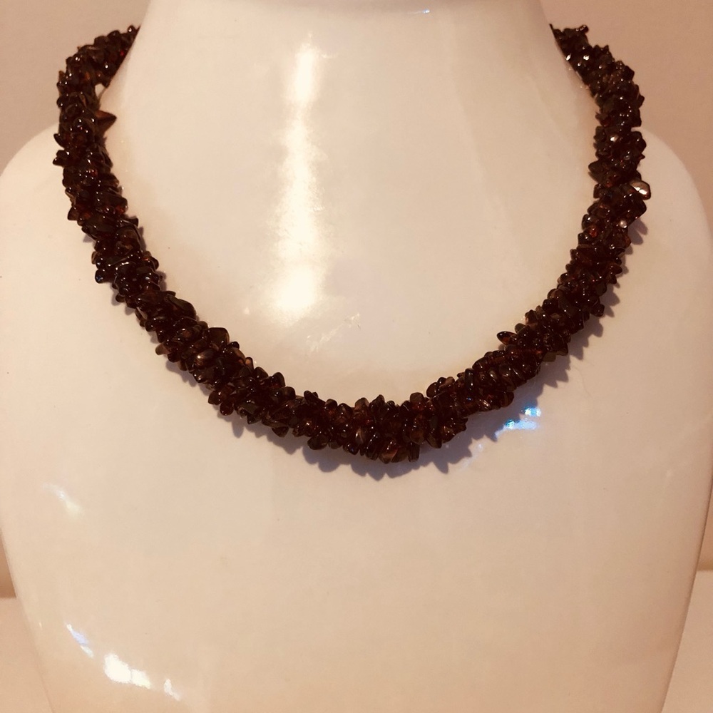 Sterling Silver Garnet Necklace